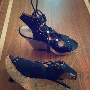 Eva & Zoe cork wedges